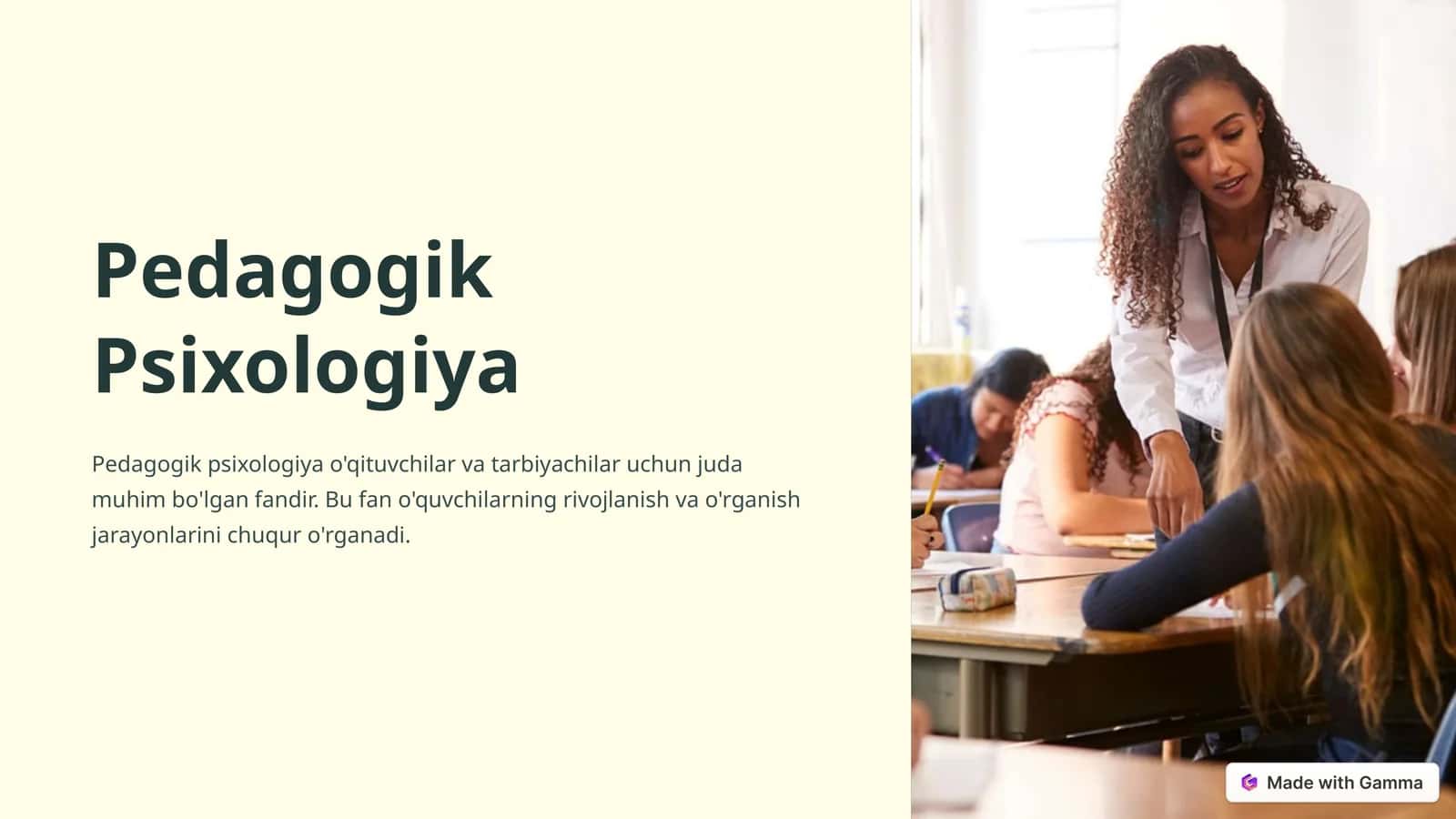 Pedagogik Psixologiya