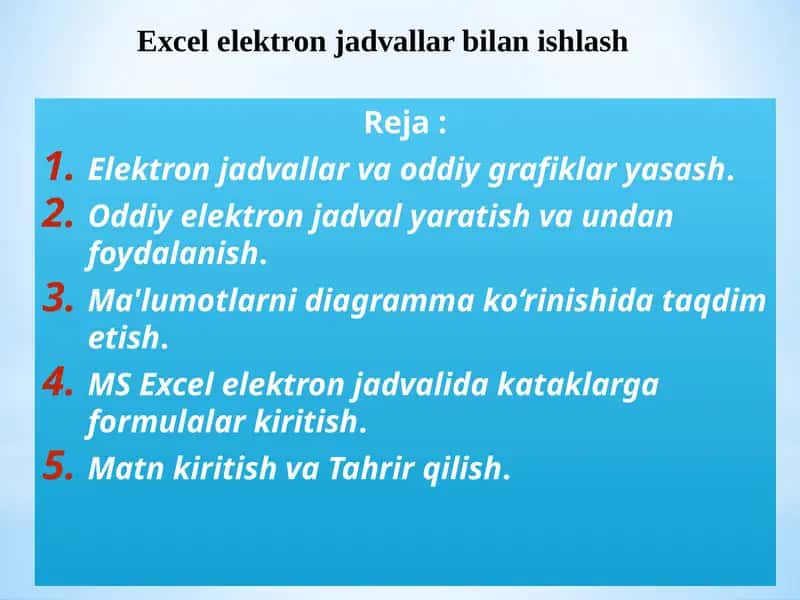 Microsoft Excel