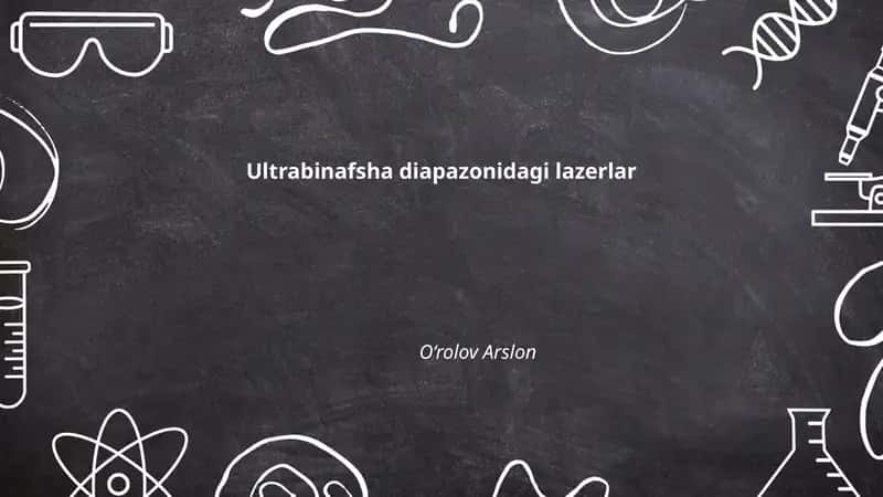 Ultrabinafsha diapazonidagi lazerlar