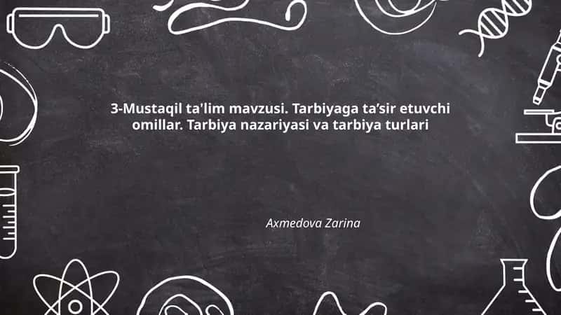 Mustaqil ta'limning mohiyati va vazifalari