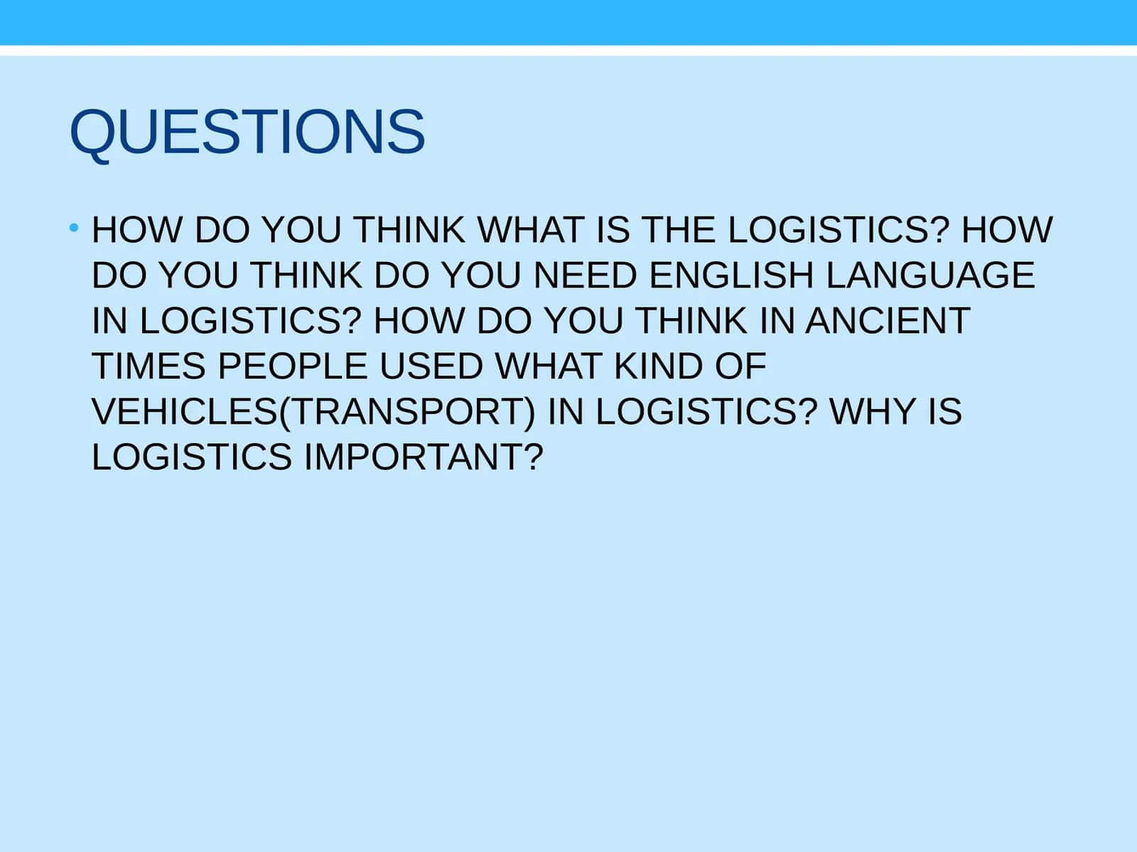 LOGISTICS