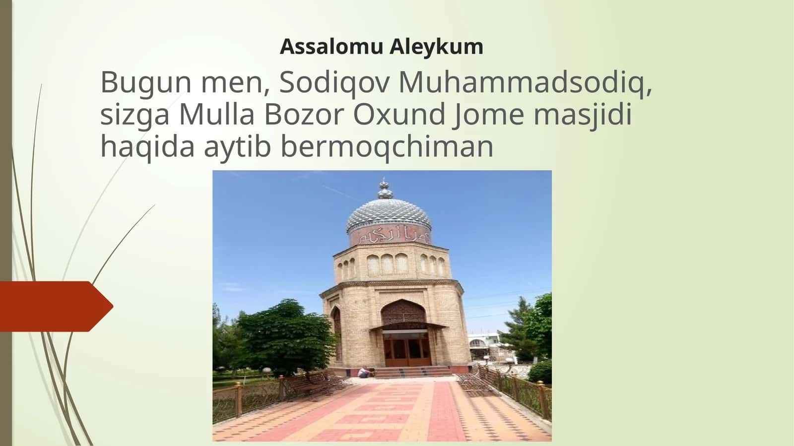 Mulla Bozor Oxund majmuasi masjidi