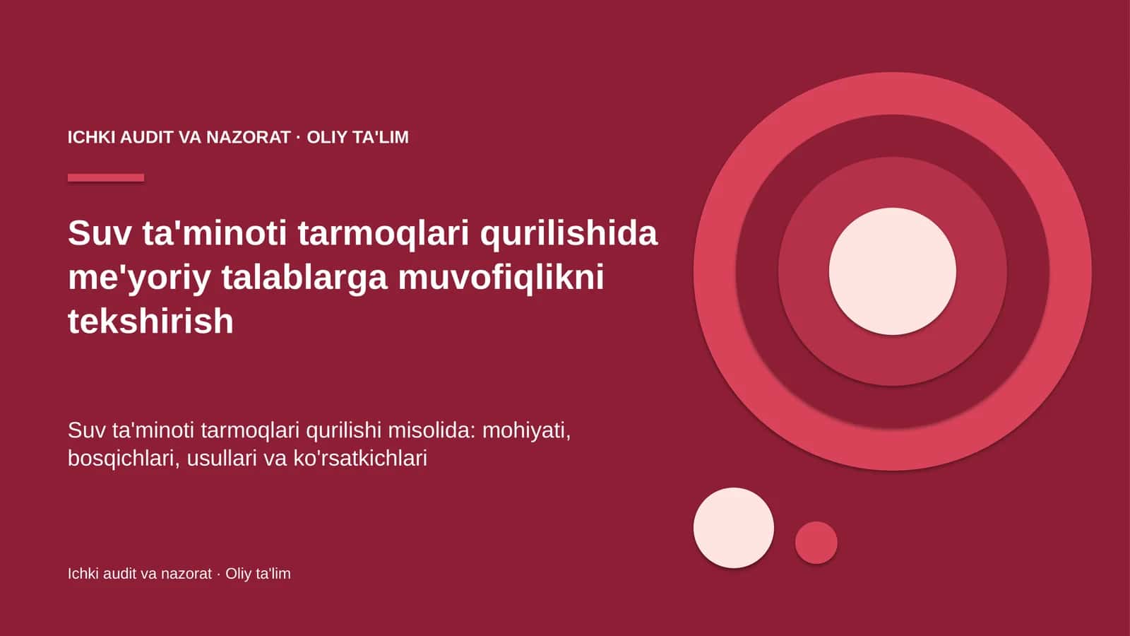 suv ta'minoti tarmoqlari qurilishida me'yoriy talablarga muvofiqlikni tekshirish 8127