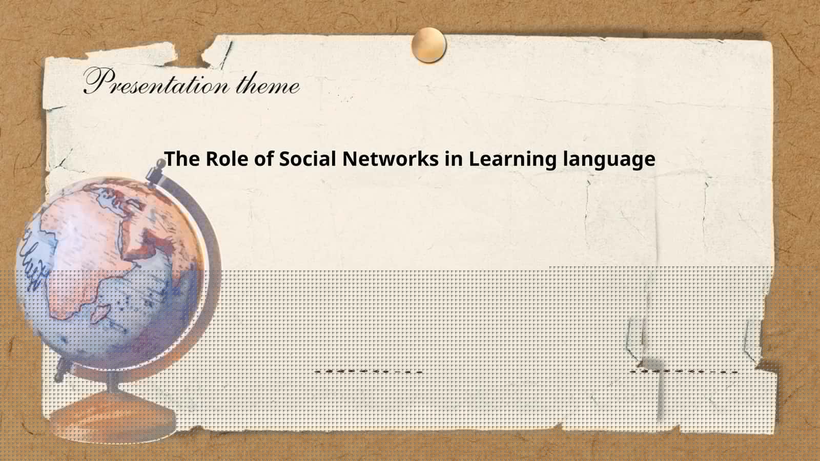 The Role of Social Networks in Learning language