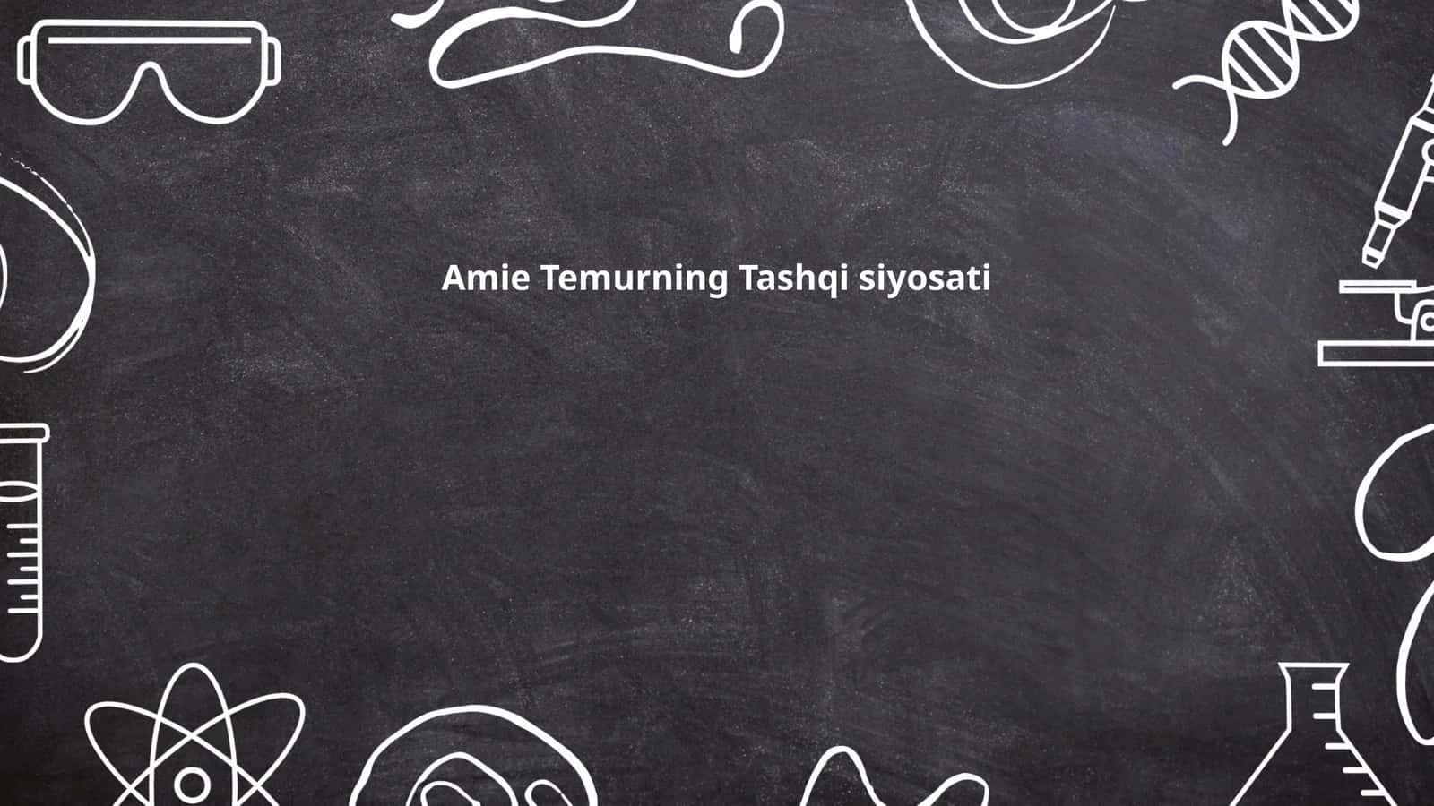 Amie Temurning Tashqi siyosati