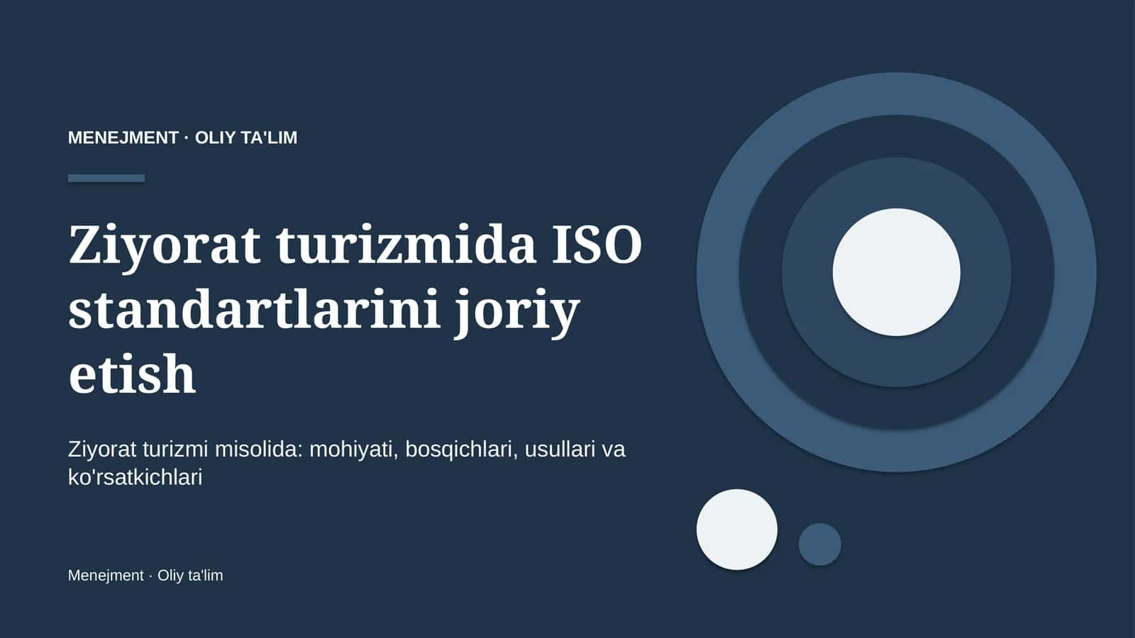 ziyorat turizmida iso standartlarini joriy etish 5434