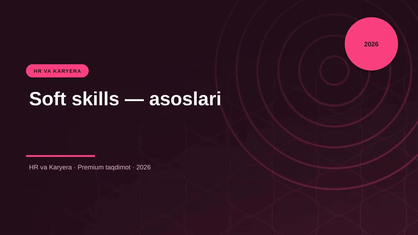 Soft skills — asoslari