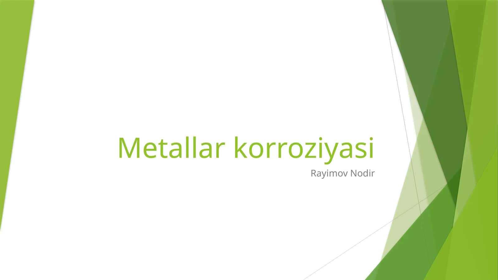 Metallarkorroziyasi