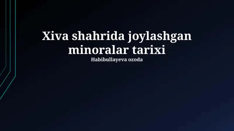 Xoja Ma'mur minorasi