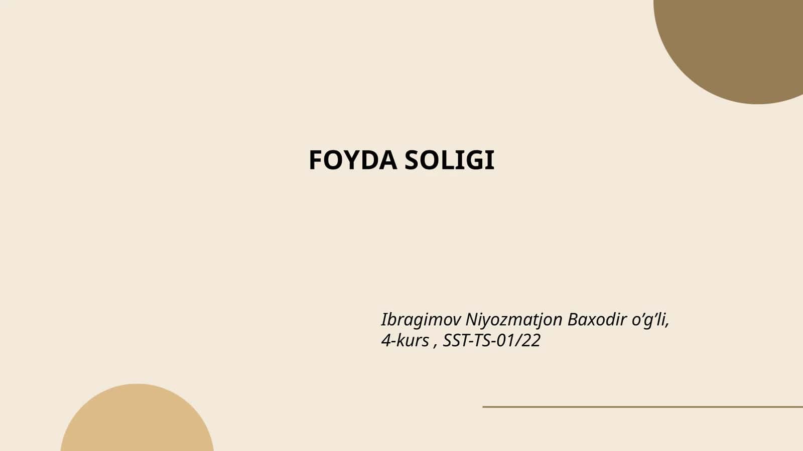 Foyda Soligi