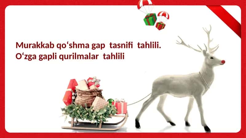 Murakkab qo‘shma gap tasnifi tahlili
