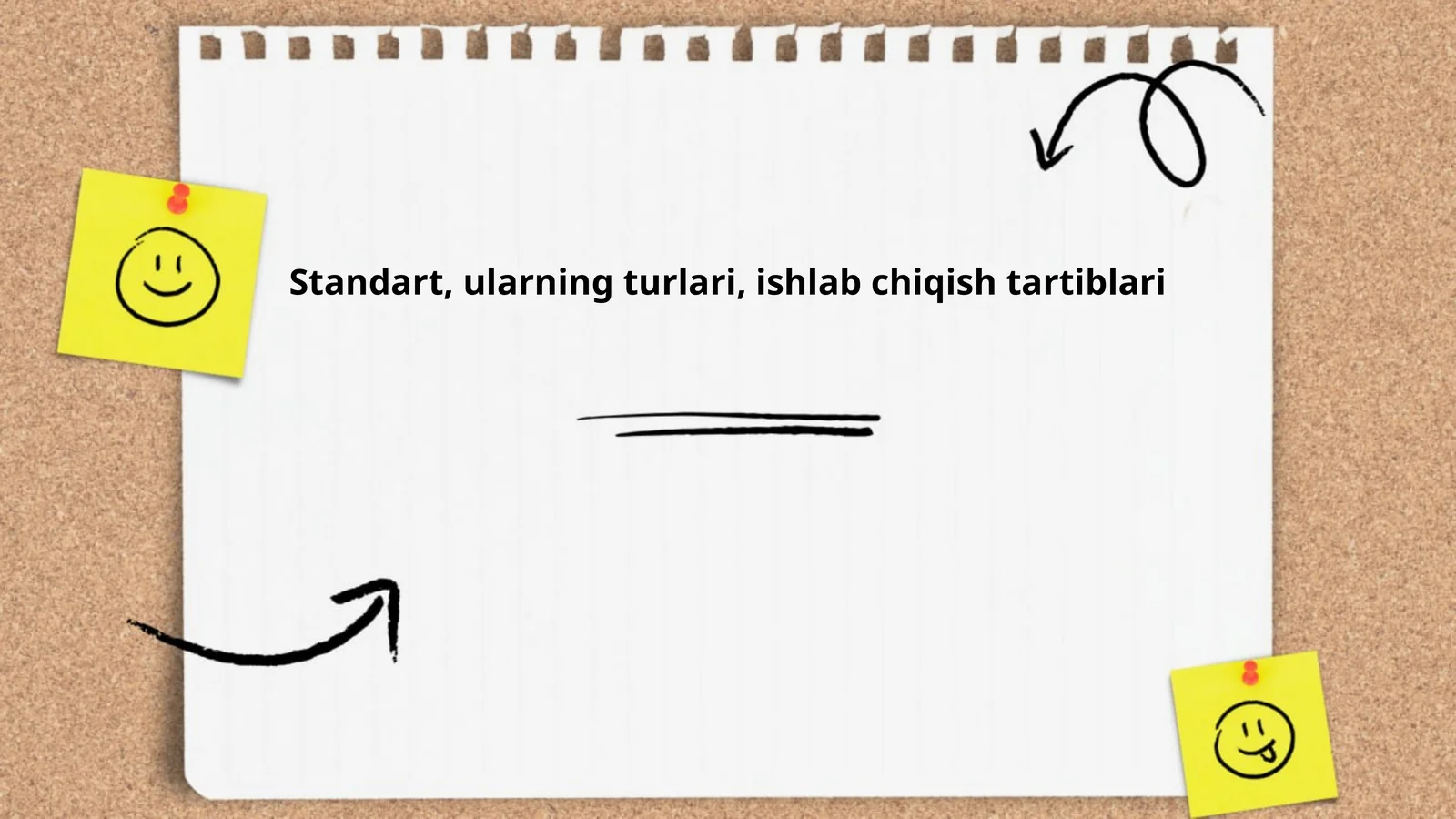 Standart, ularning turlari, ishlab chiqish tartiblari