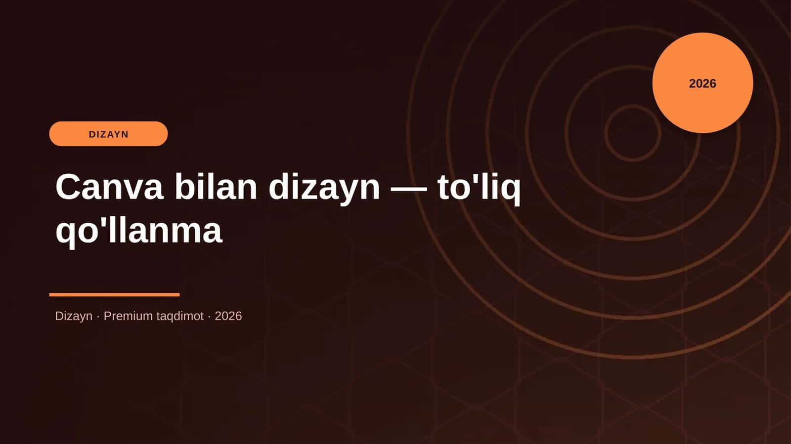 Canva bilan dizayn — to'liq qo'llanma