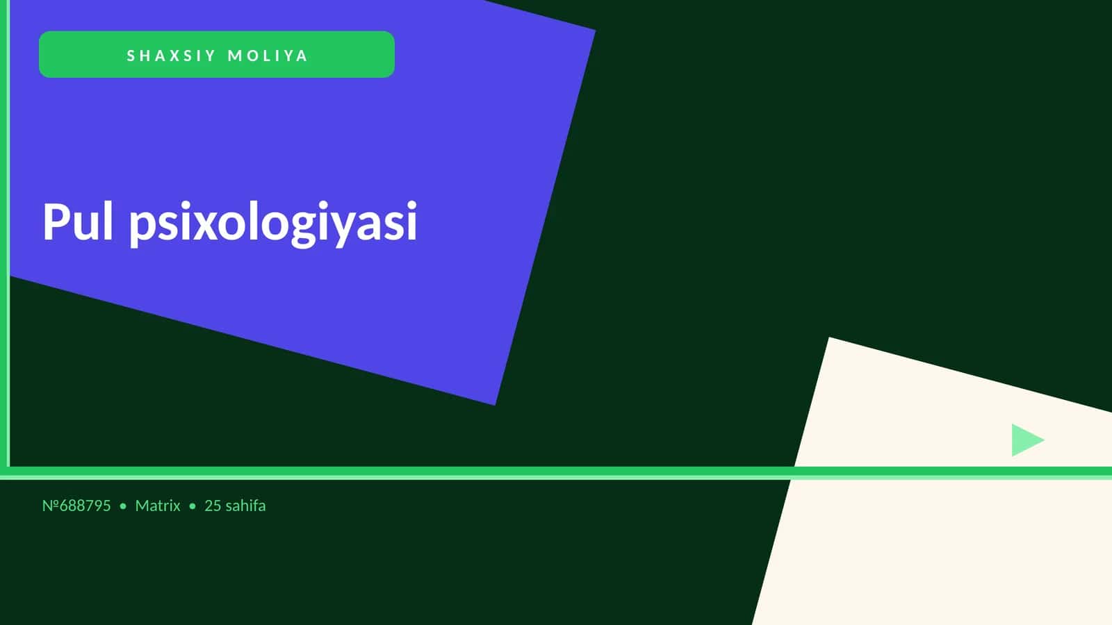 Pul psixologiyasi