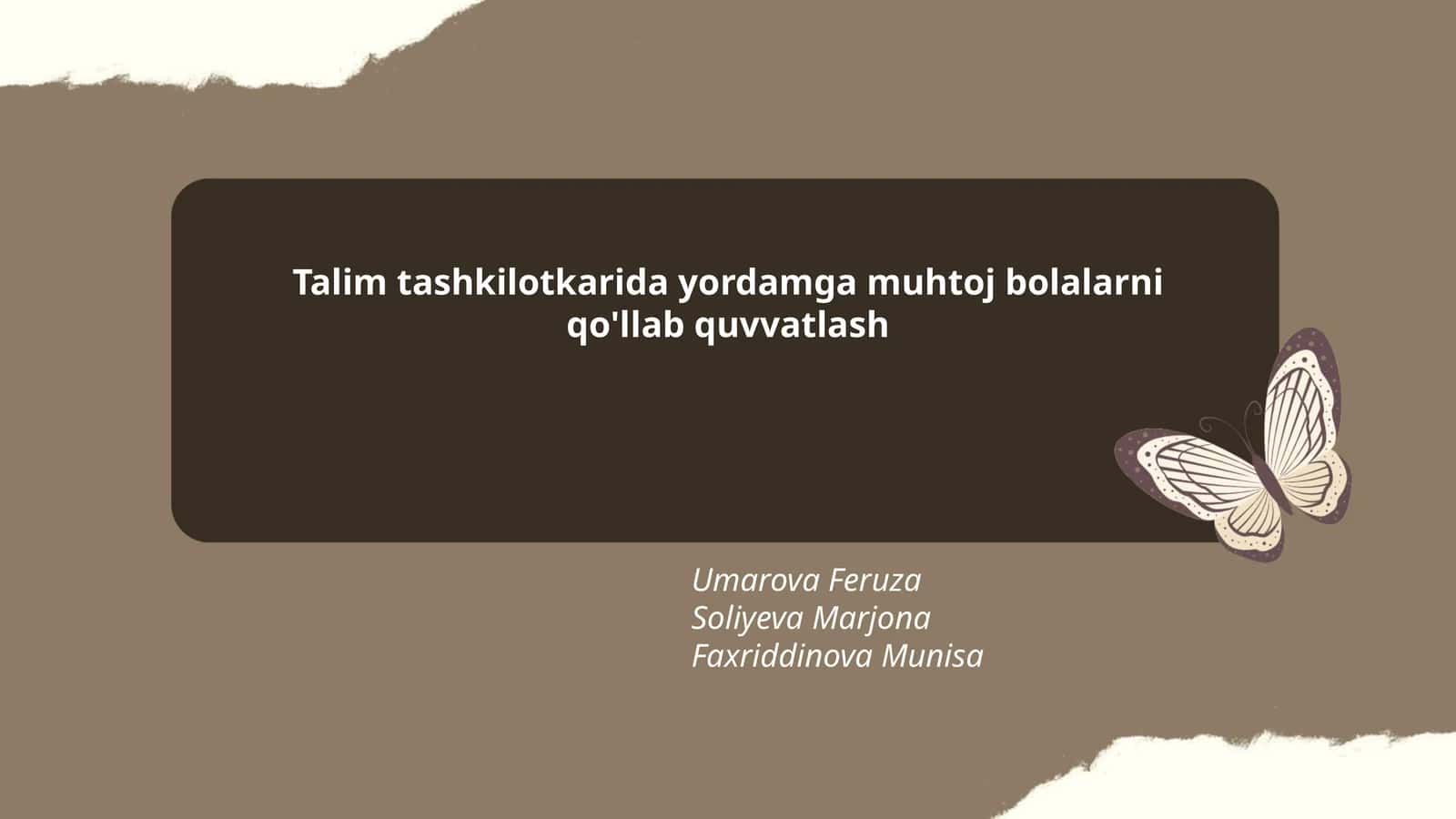 Maxsus ehtiyojli bolalar uchun ta'lim dasturlari
