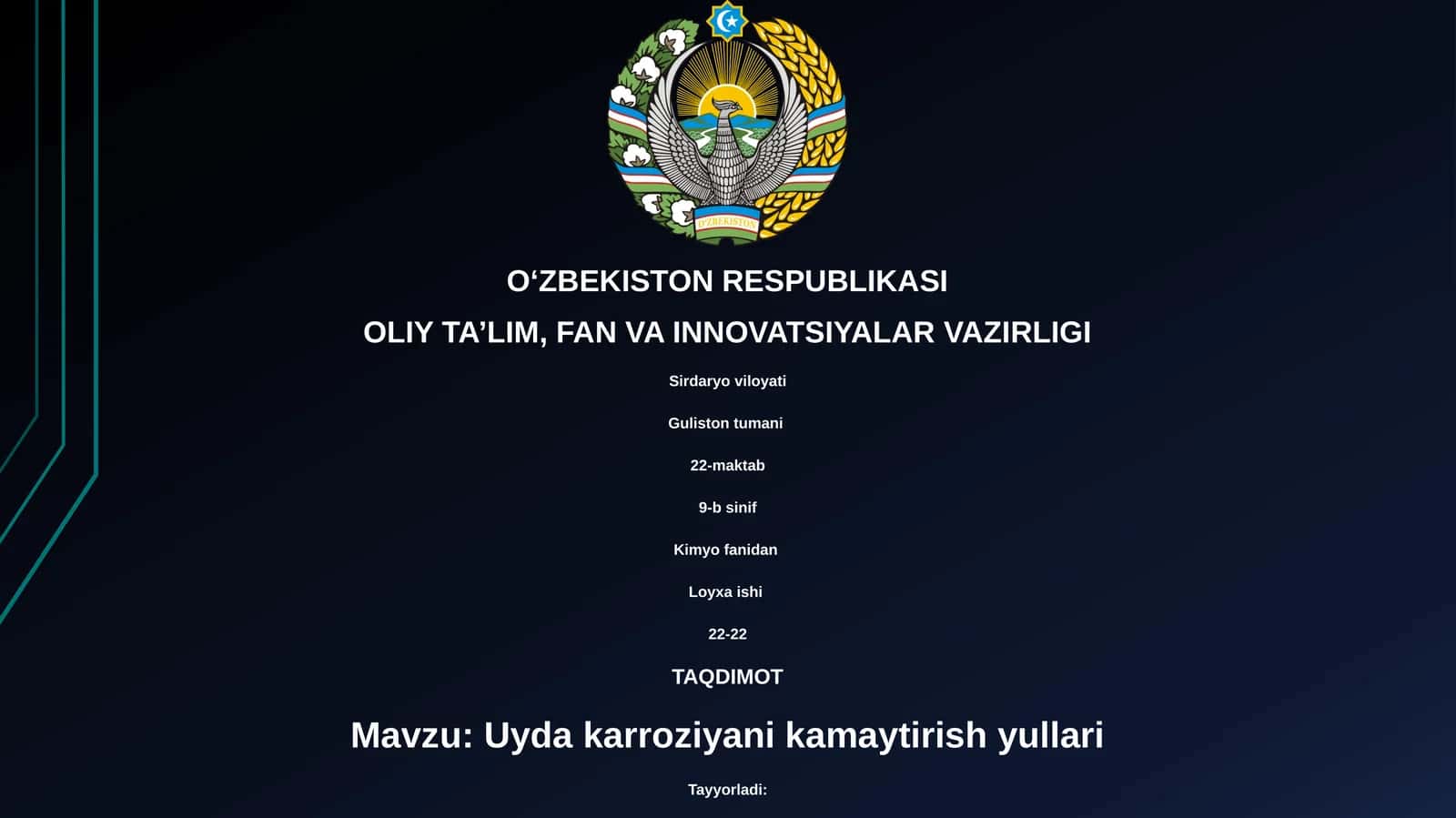 Uyda karroziyani kamaytirish yullari