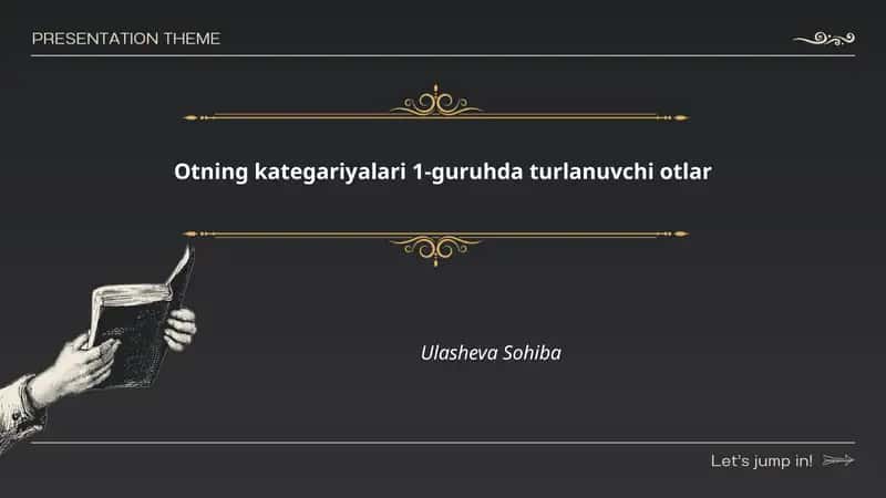 Otning kategariyalari 1-guruhda turlanuvchi otlar