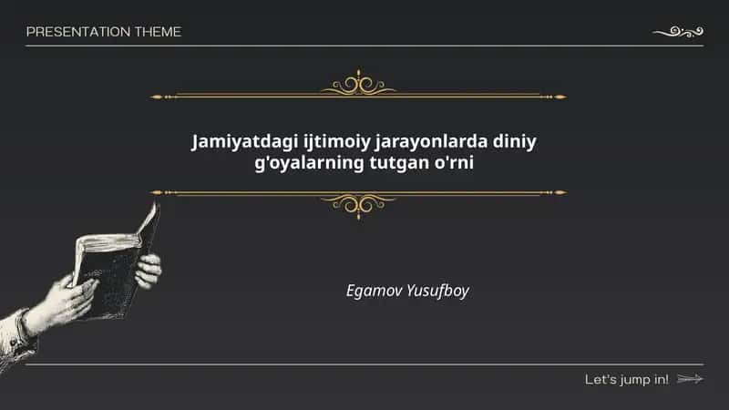 Jamiyatdagi ijtimoiy jarayonlarda diniy g'oyalarning tarixiy rivojlanishi