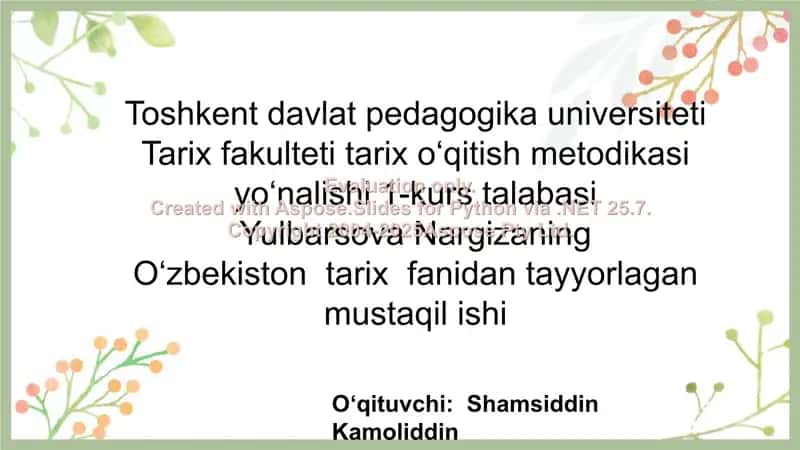Arablarning Oʻrta Osiyoga bostirib kirishi