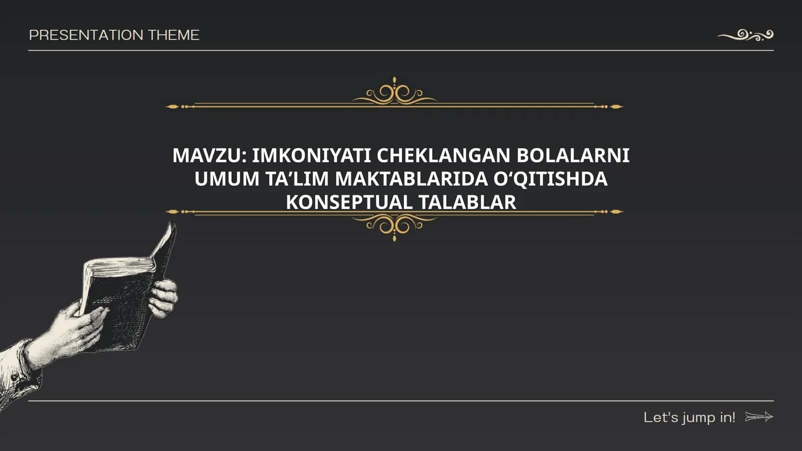 IMKONIYATI CHEKLANGAN BOLALARNI UMUM TAʼLIM MAKTABLARIDA OʻQITISHDA KONSEPTUAL TALABLAR