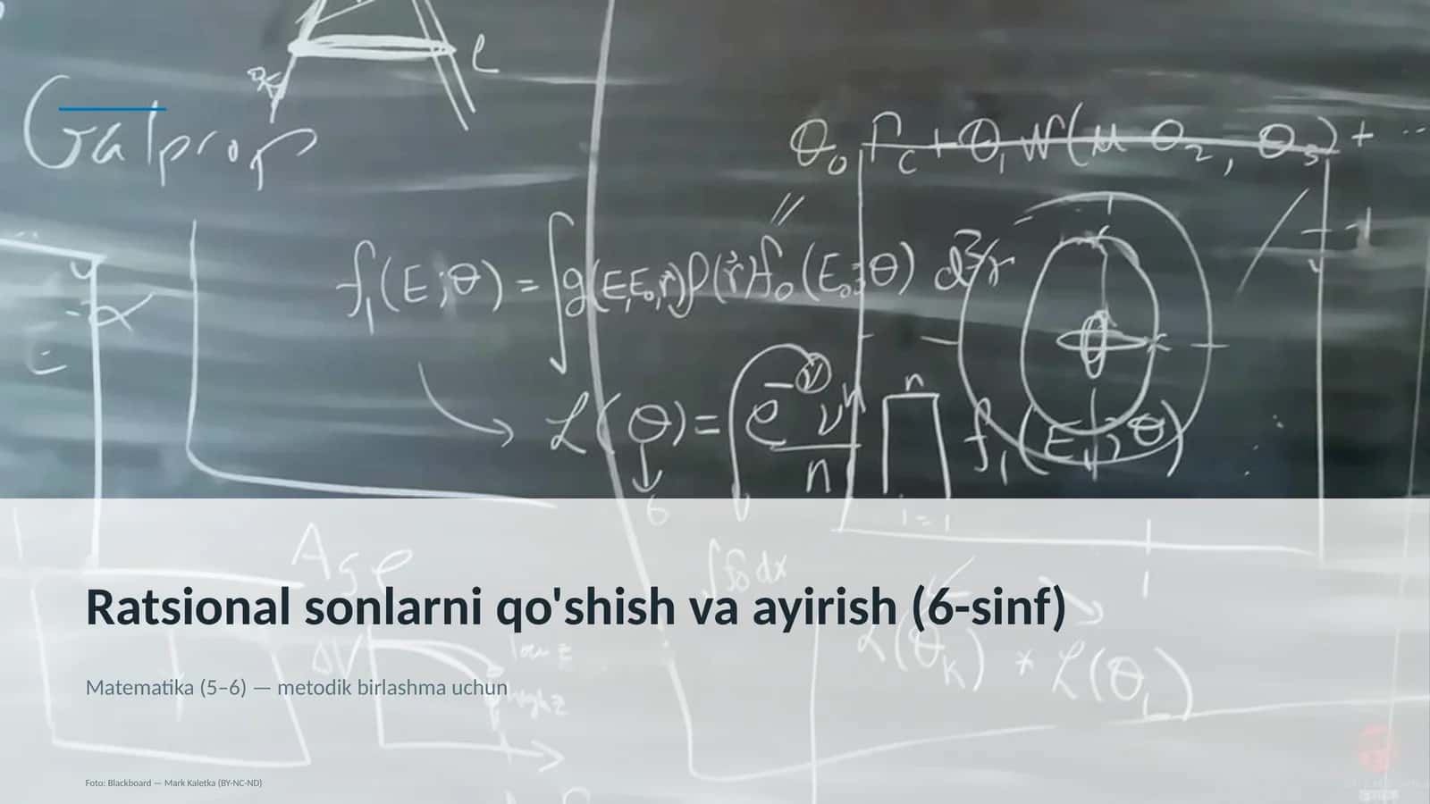 Ratsional sonlarni qo'shish va ayirish (6-sinf)