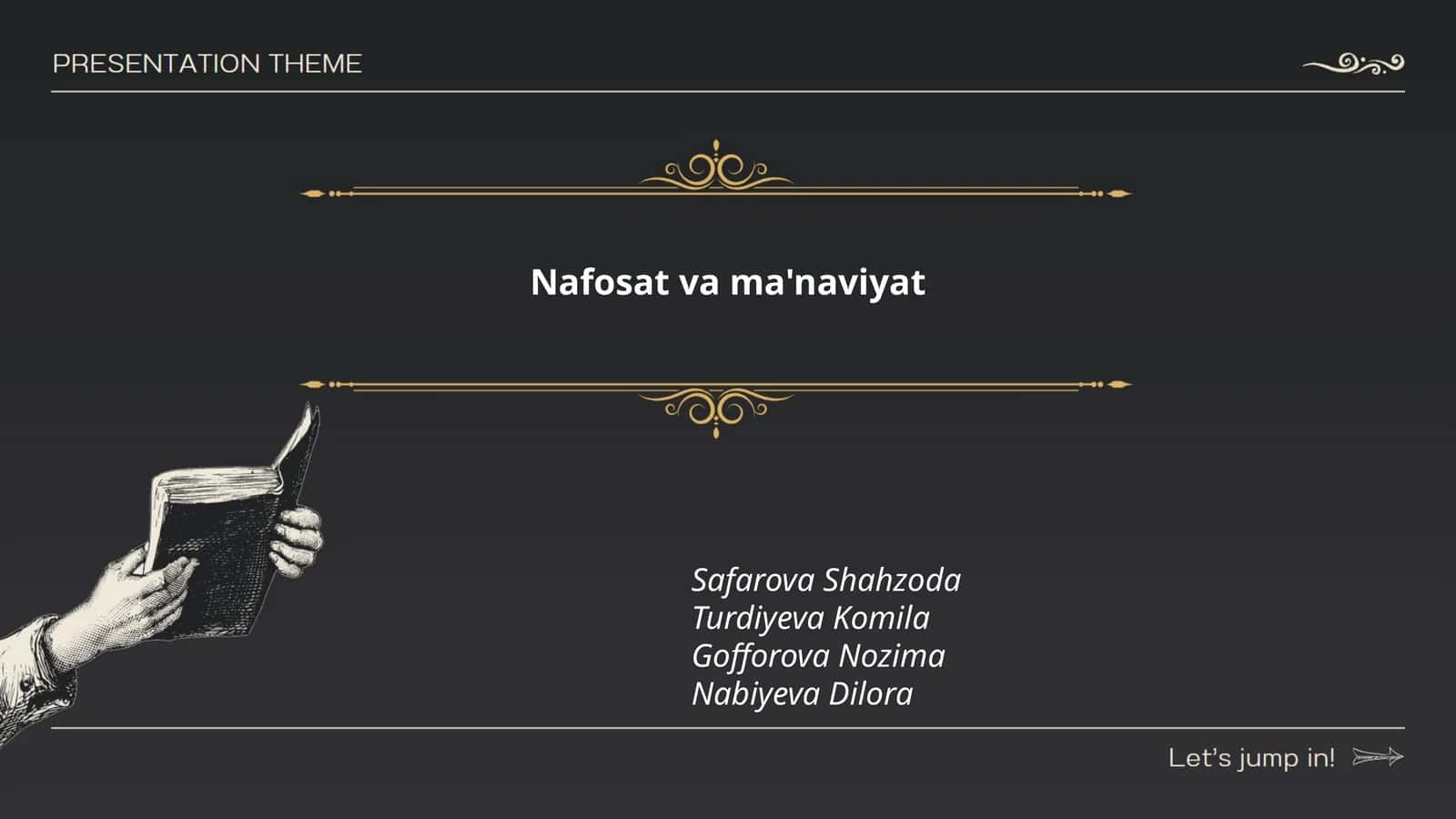 Nafosat va ma'naviyat