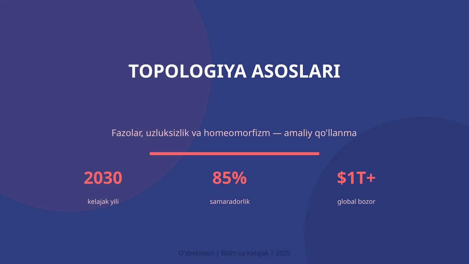TOPOLOGIYA ASOSLARI