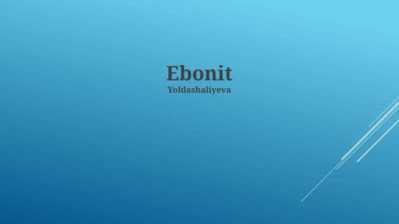 Ebonit