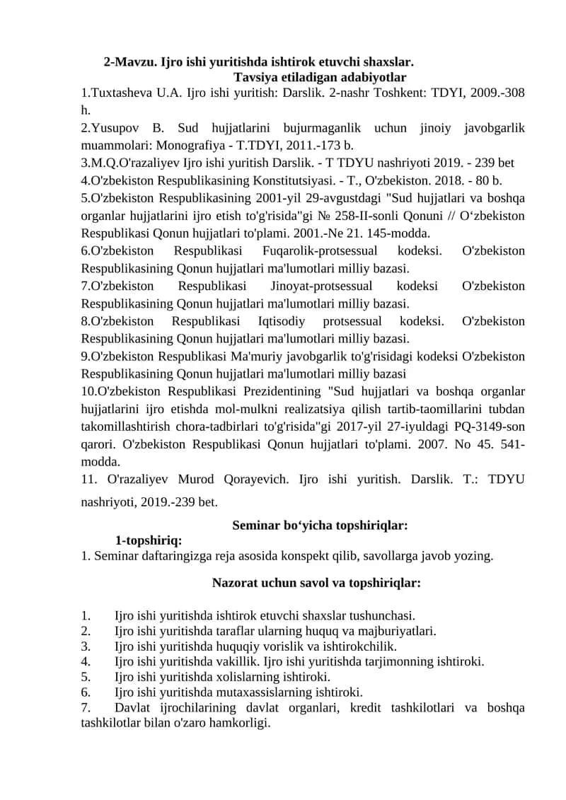 O'zbekiston Respublikasi Konstitutsiyasi