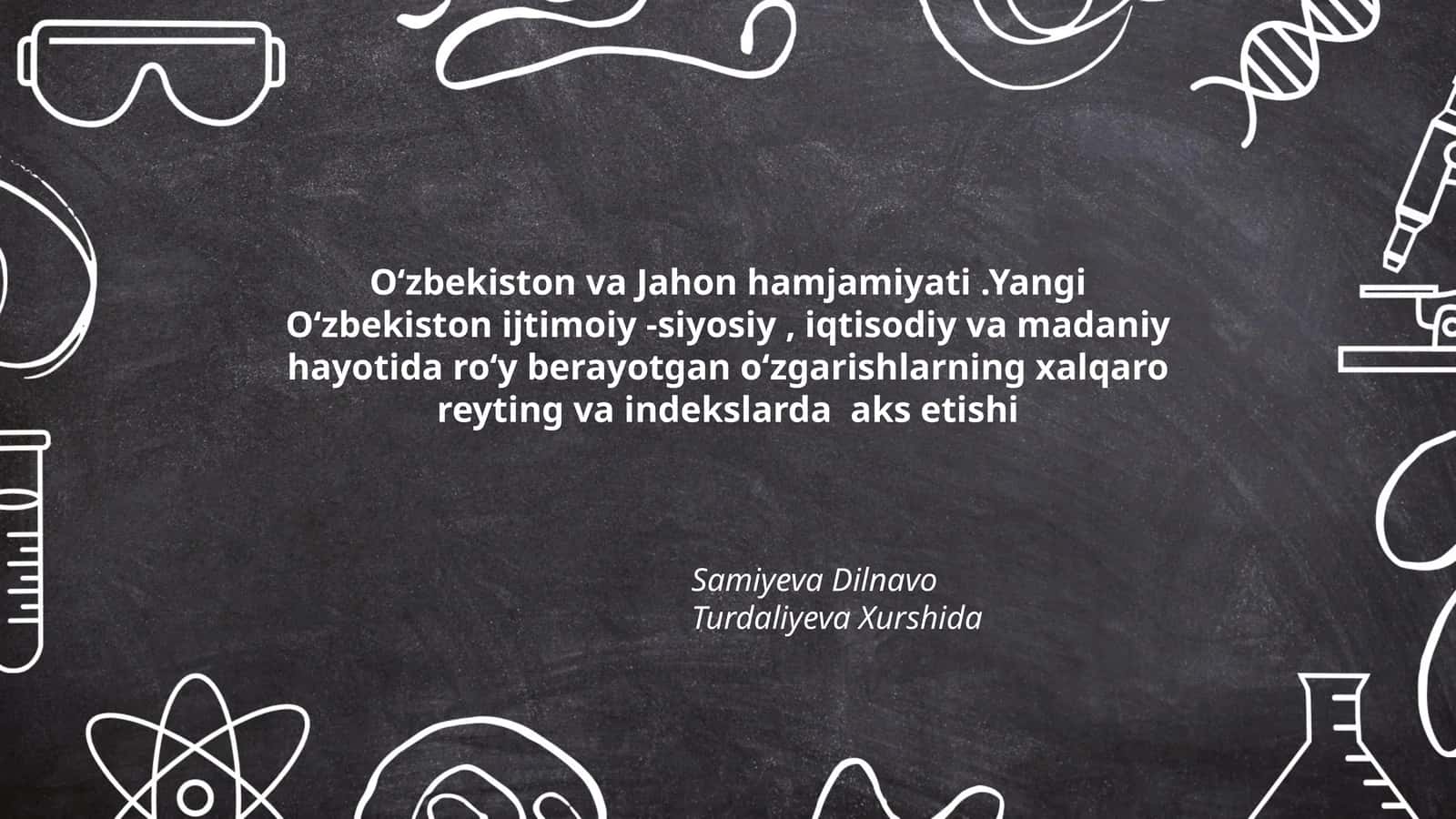 Oʻzbekiston va Jahon hamjamiyati