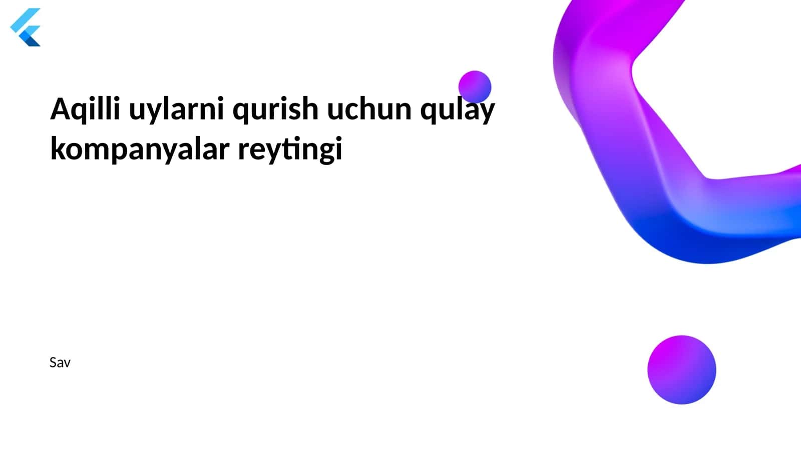 Aqlli uy texnologiyalari