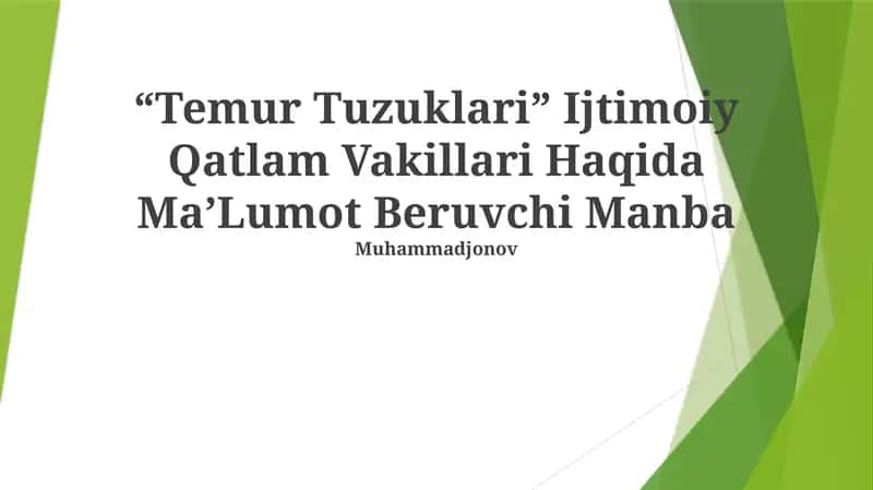 Temur Tuzuklari