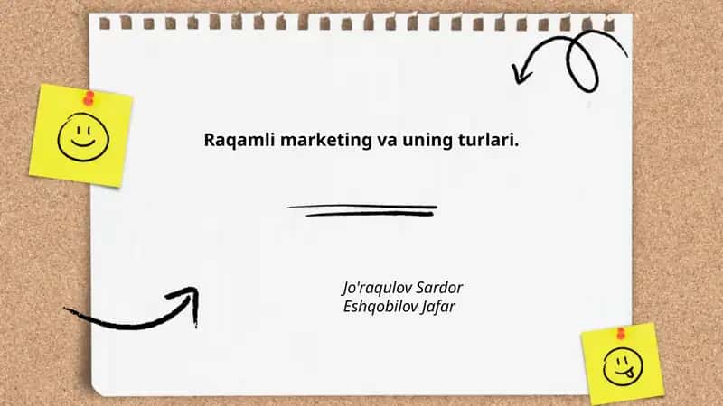 Raqamli marketing va uning turlari