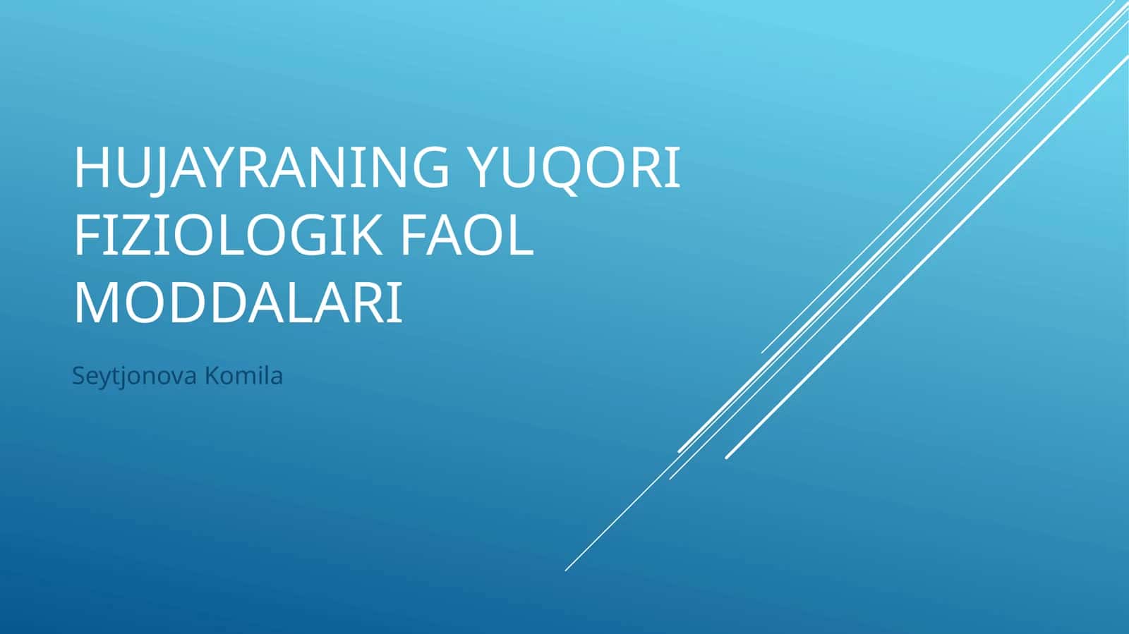 O’simliklarning fiziologik faol moddalari