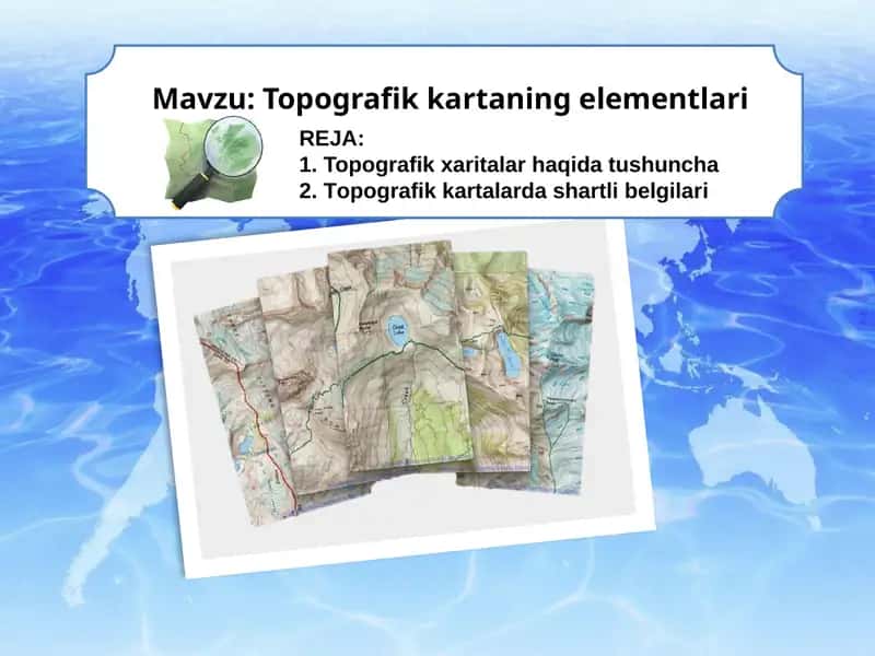 Topografik kartalar haqida
