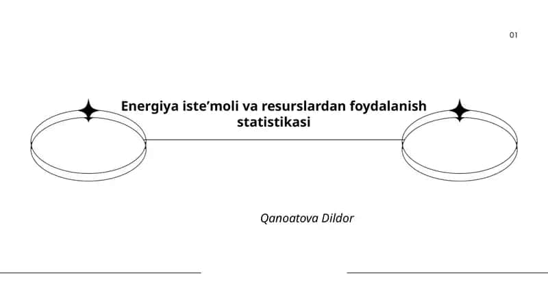 Energiya isteʼmoli va resurslardan foydalanish statistikasi