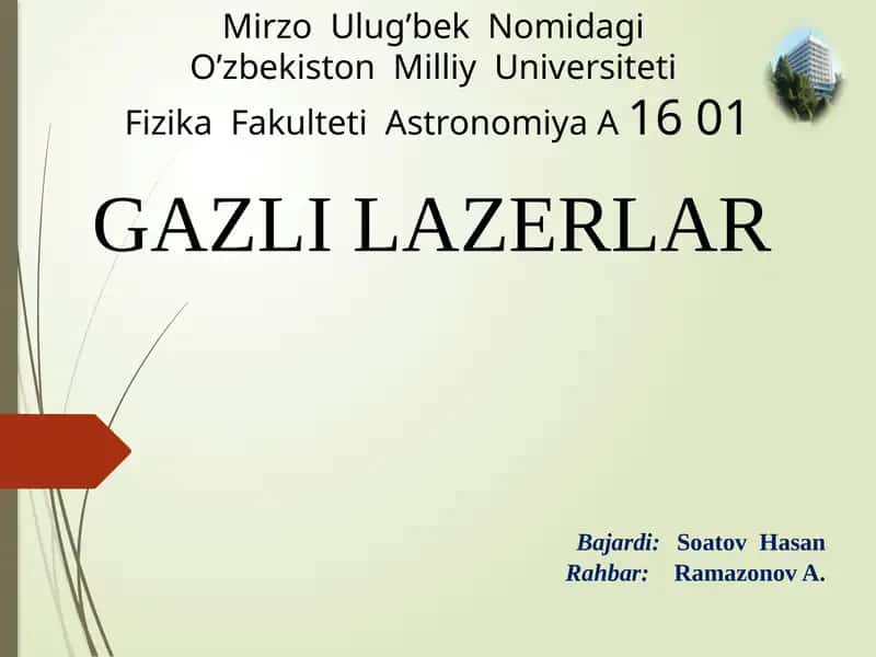GAZLI LAZERLAR