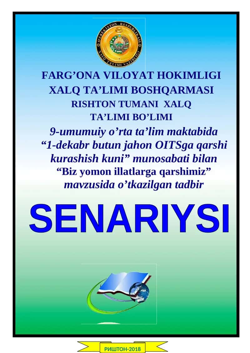 Biz yomon illatlarga qarshimiz
