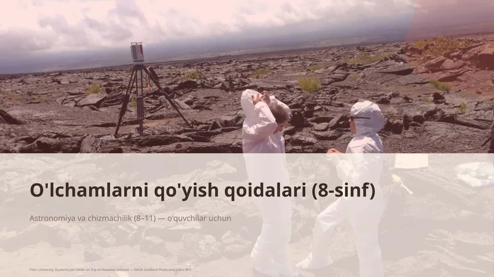 O'lchamlarni qo'yish qoidalari (8-sinf)