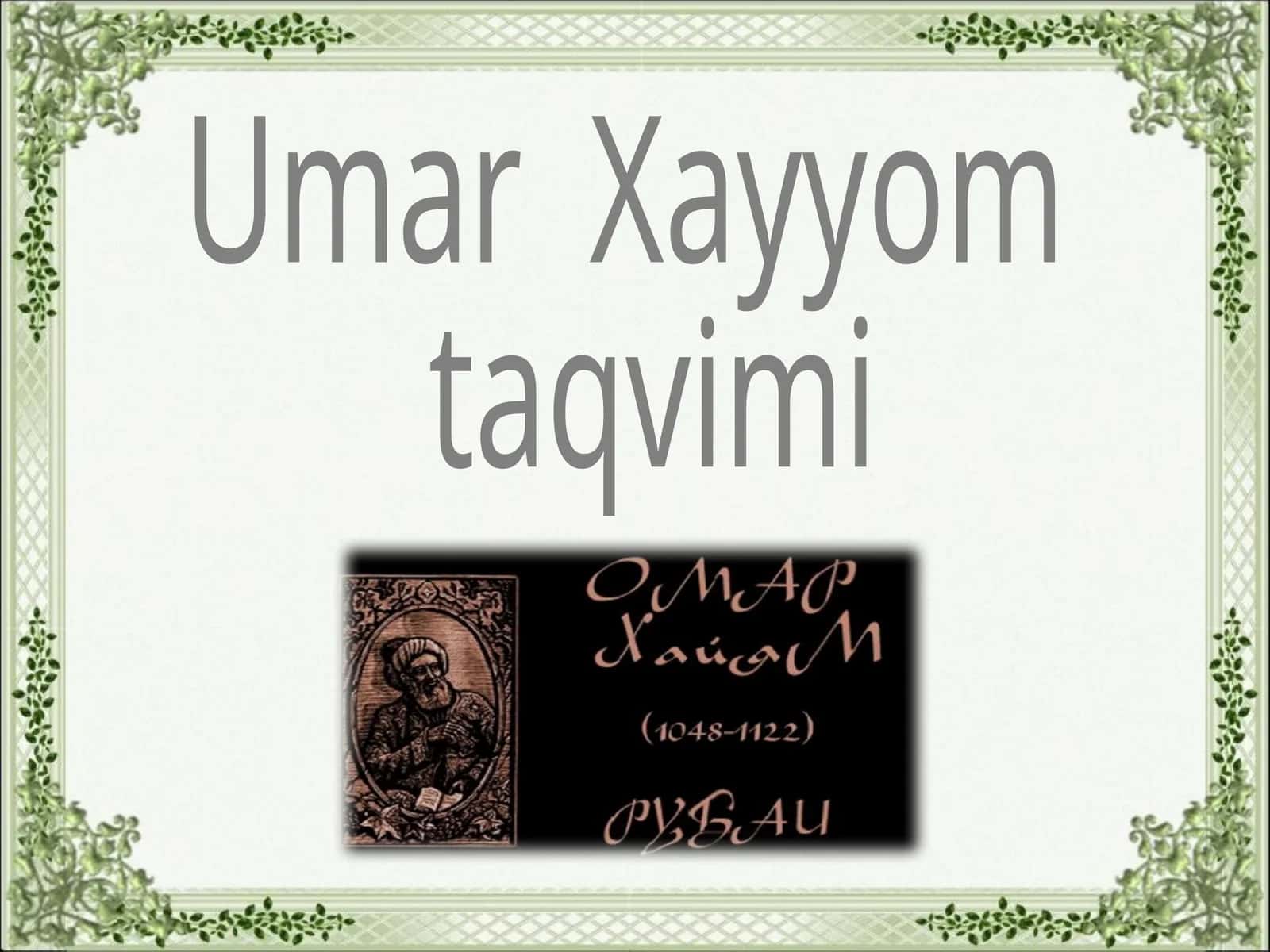 Umar Xayyom taqvimi