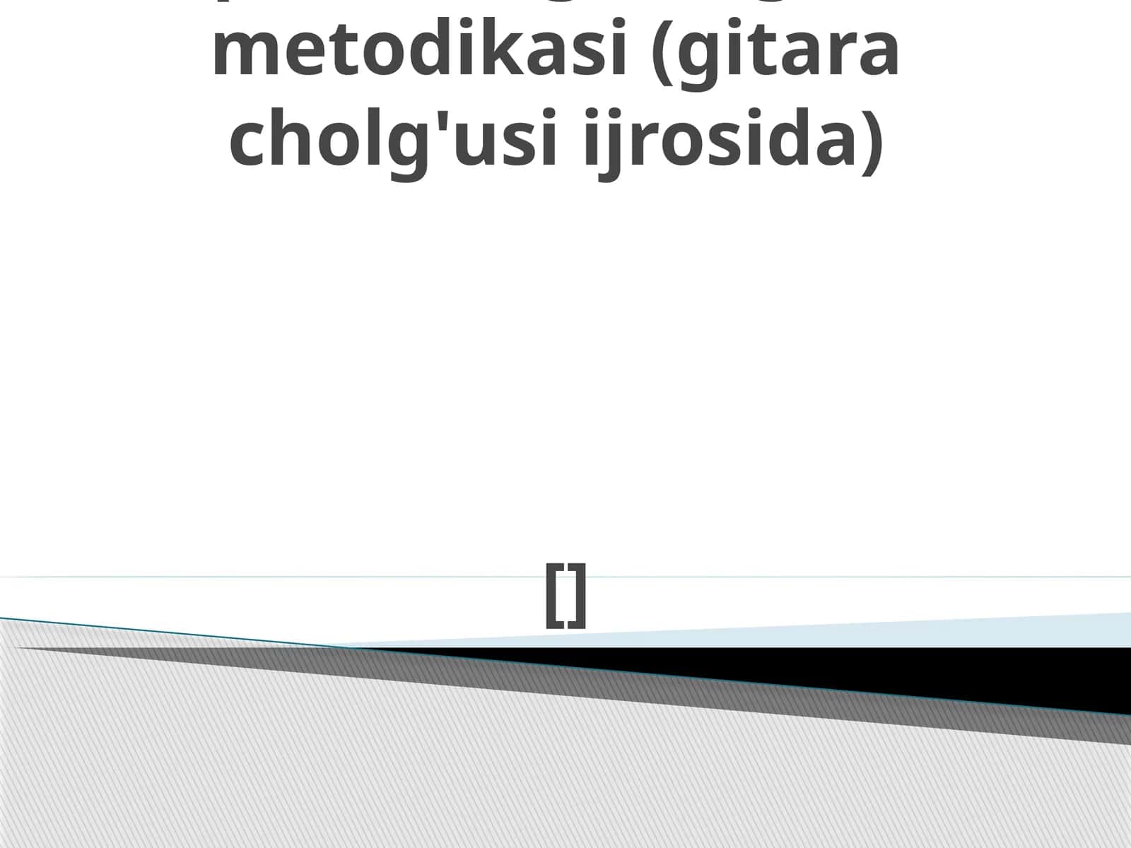 Musiqa sohasi pedagoglarni qaytatayyorlash va ularning malakasini oshirish markazi