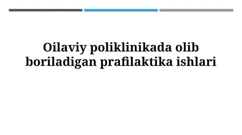 Profilaktika ishlarining maqsadi va vazifalari