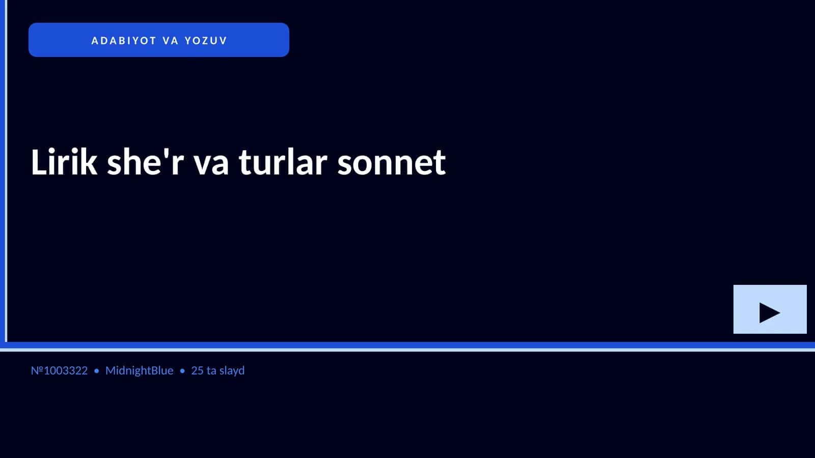 LIRIK SHE'R VA TURLAR SONNET