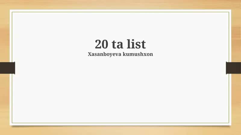 Tarixiy rivojlanish va asosiy voqealar
