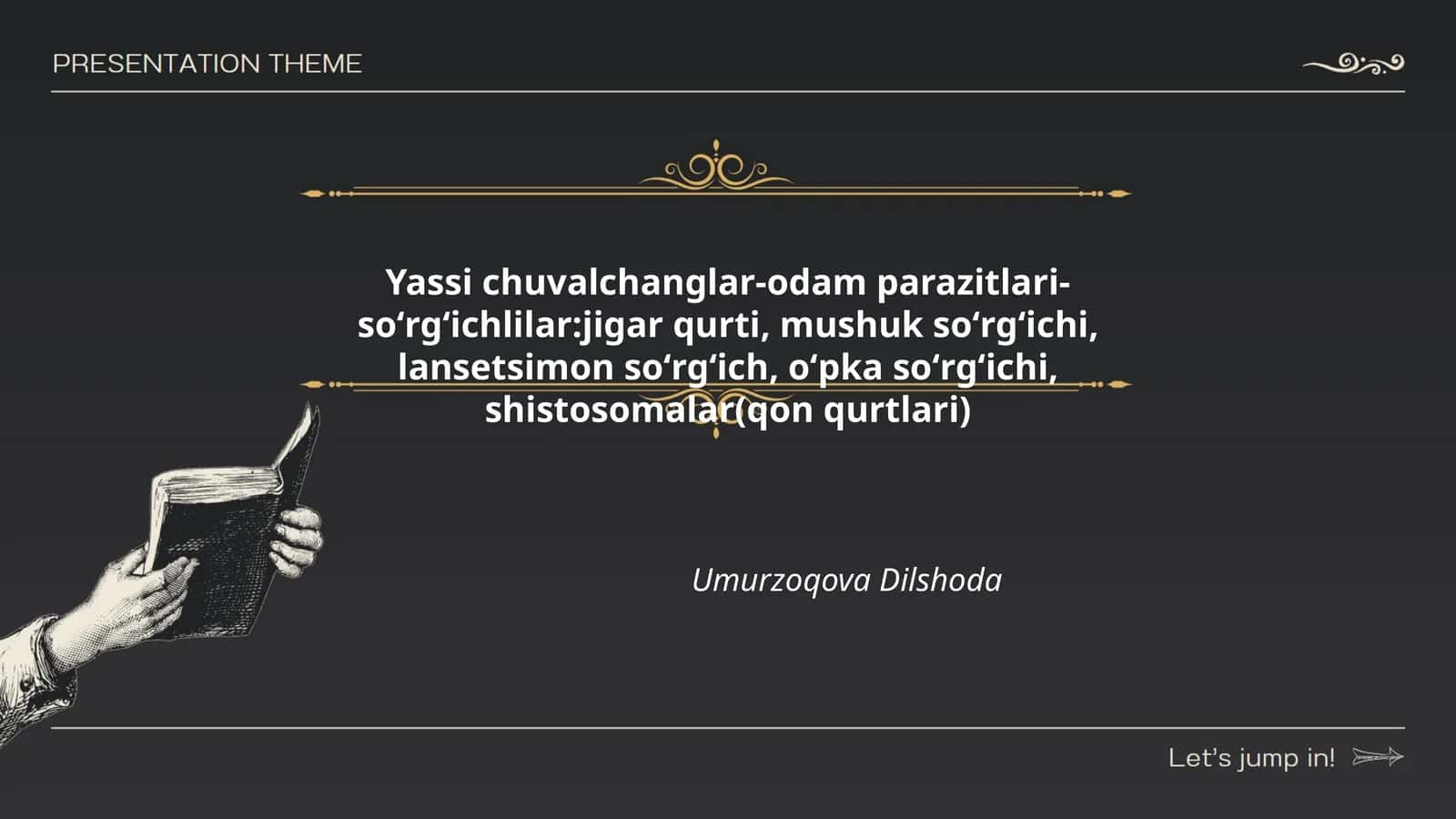 Yassi chuvalchanglar-odam parazitlari-soʻrgʻichlilar