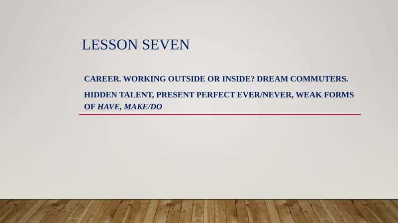 Career. Working outside or inside?