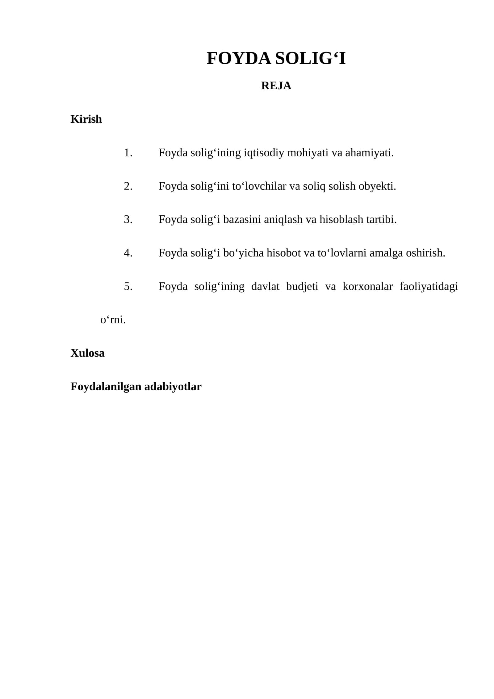 Foyda solig‘i