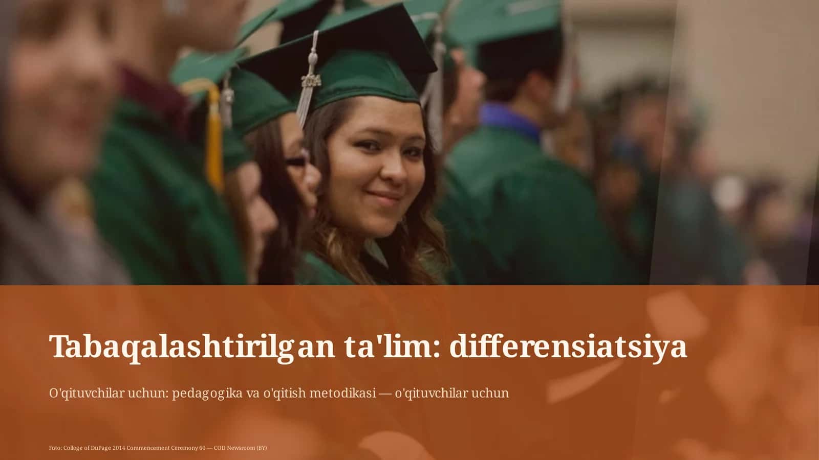 Tabaqalashtirilgan ta'lim: differensiatsiya