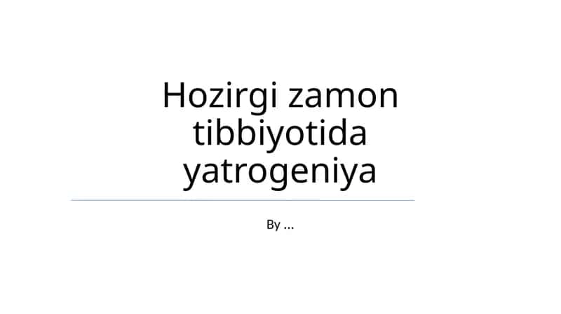 Iatrogenez