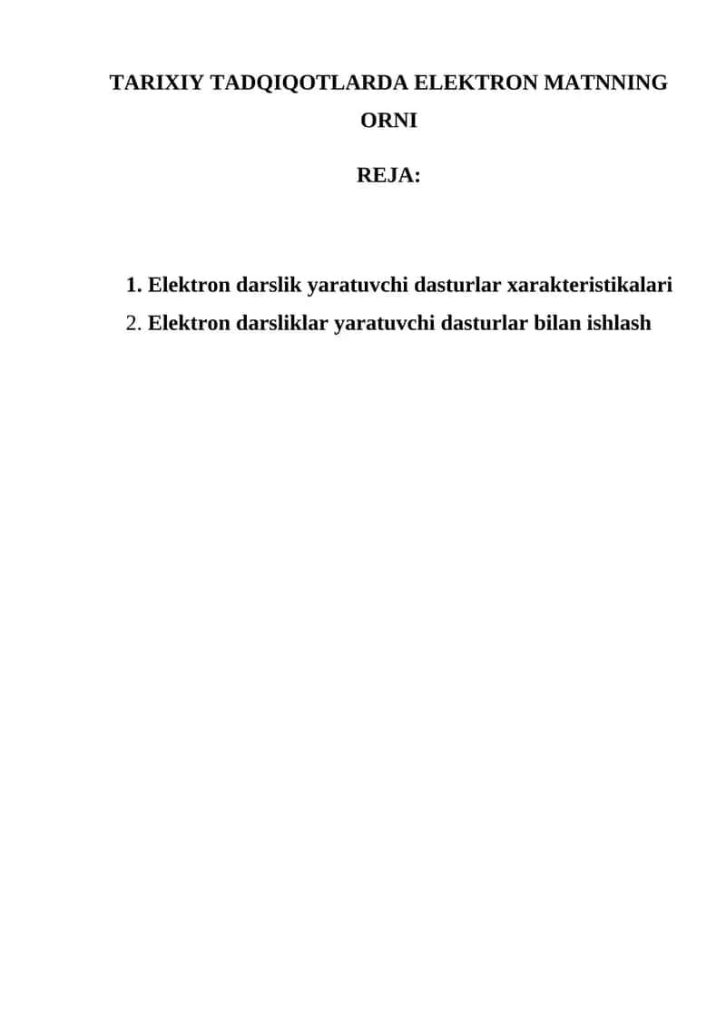 Elektron darslik yaratuvchi dasturlar